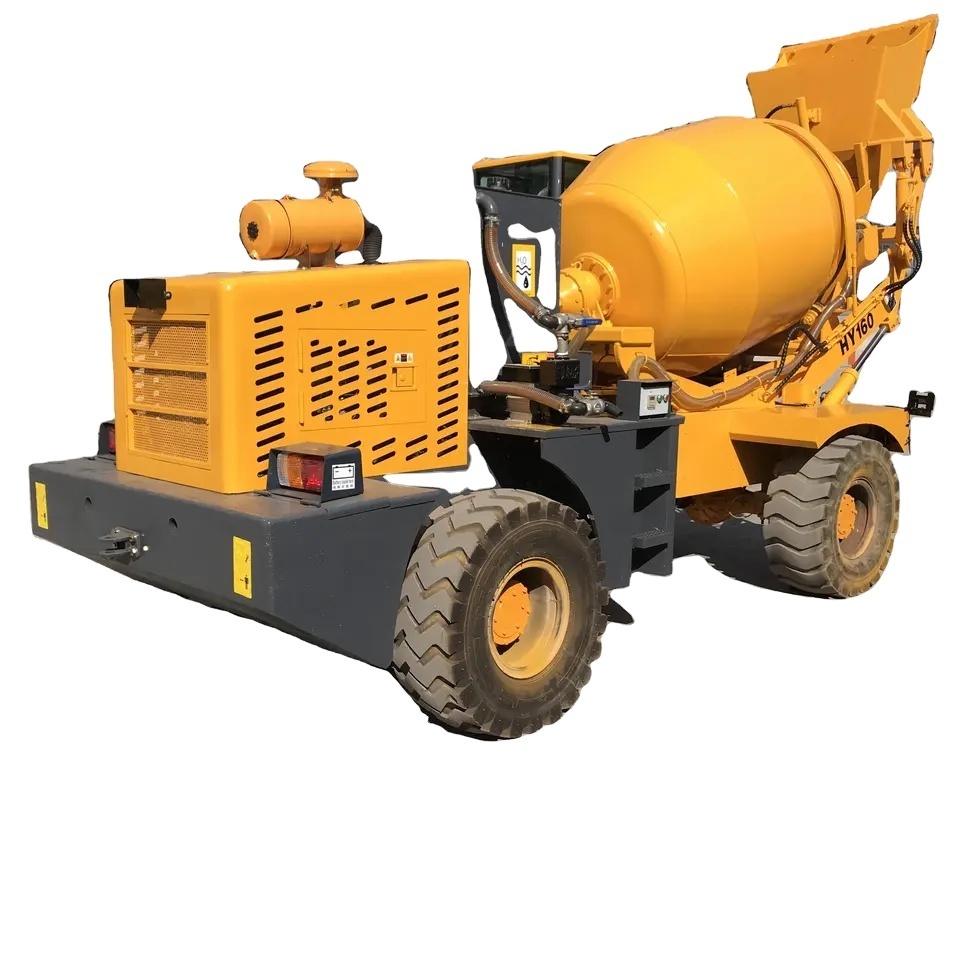 Factory Mini Portable Chut Mobile Self Loading .6M3 Concrete Mixer Truck