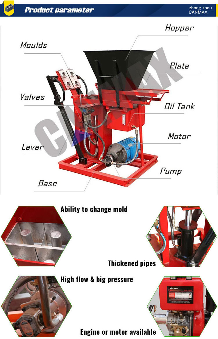 wholesale price automatic manual eco ecological compressed red clay soil interlocking earth block bricks making machines