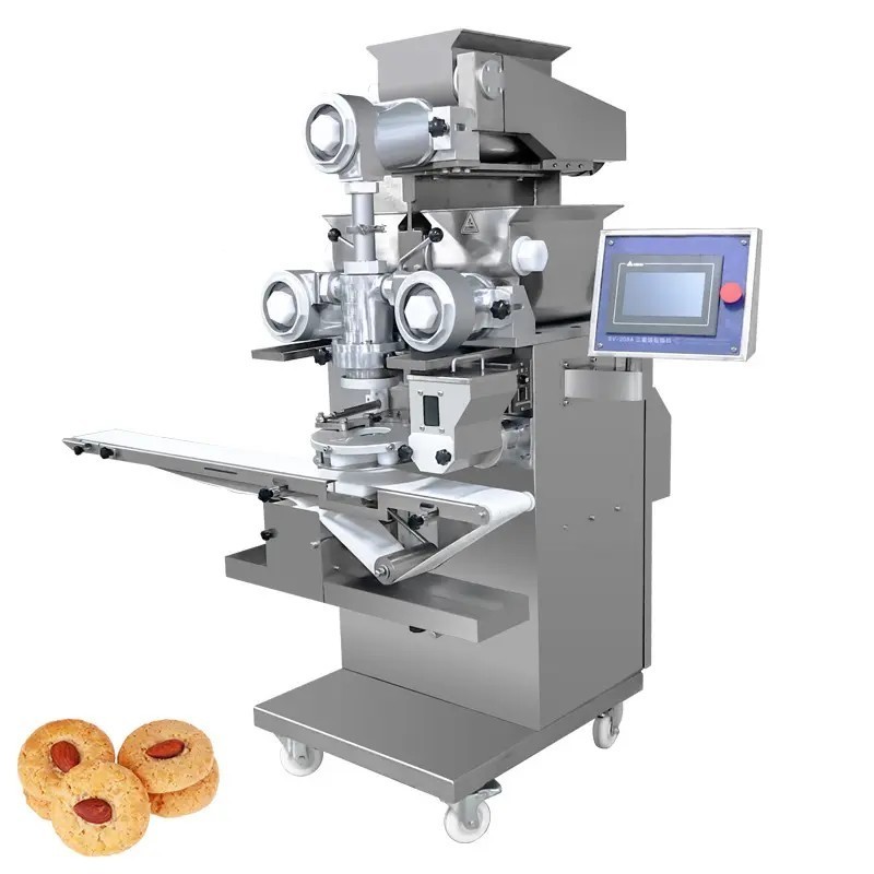 Automatic Rheon Churros Pupusa Pounding Mochi Rice Balls Encrusting Machine