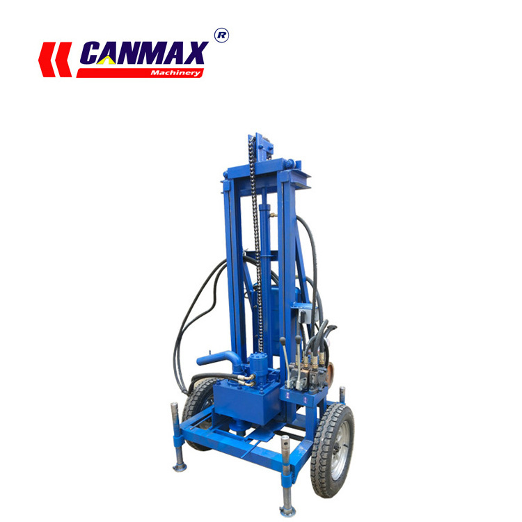 Portable Mini Borehole Equipment Drilling Rig Water Well Drilling and Rig Machine Diesel Engine Underground Water Pump Machine