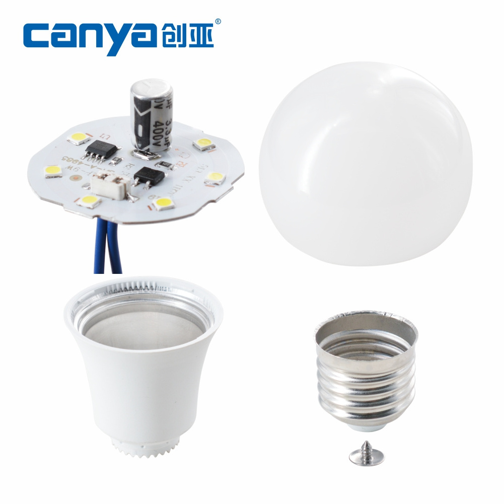 3w 5w 6w 7w 8w 9w 10w 11w 12w 15w 18w 20w 25w b22 e26 e27 unassembled led bulb raw material skd  led bulb