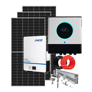 Large scale 20kw high efficiency solar power system include import solar panels also with solar inverter off grid solar kit