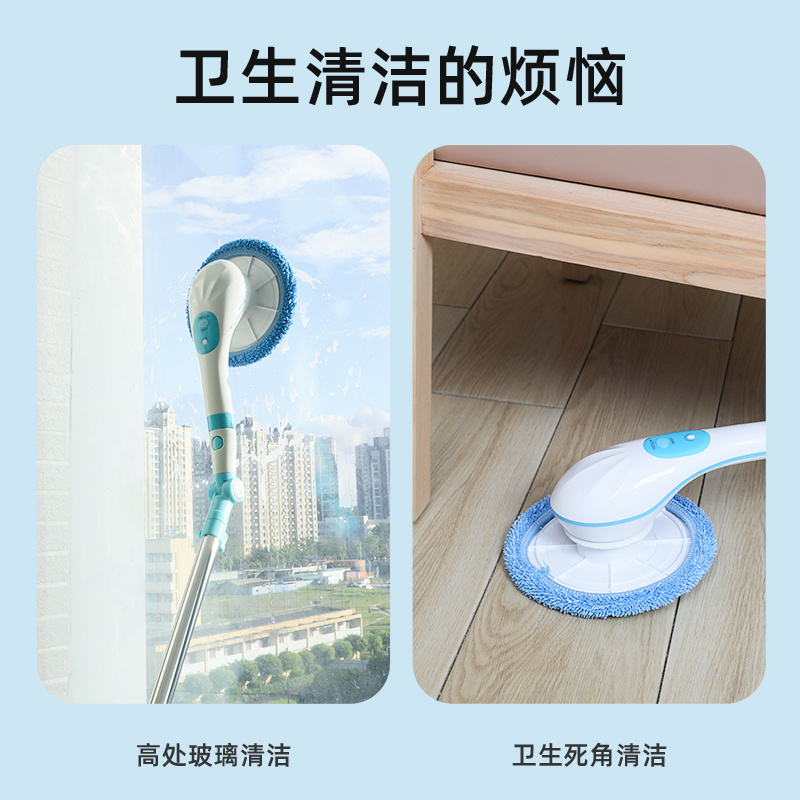 Foldable bendable extension pole window cleaning brush for glass Windows