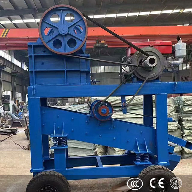 High quality rock jaw crusher with diesel mini stone gold ore quartz small jaw crushers manufacturer