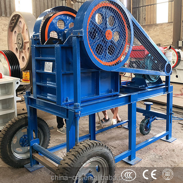 Cheap granite limestone crusher 15 tons hour small mobile jaw crusher unit factory price