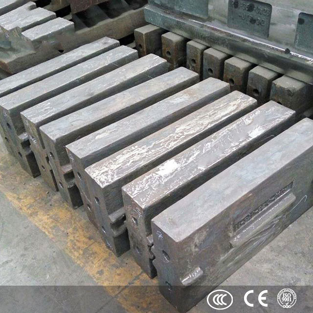 PF series impact crusher hammer head impact crusher wear parts chromium blow bar for sale