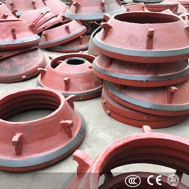 Cone crusher spare parts and wear parts concave mantle to suit symons cone crushers