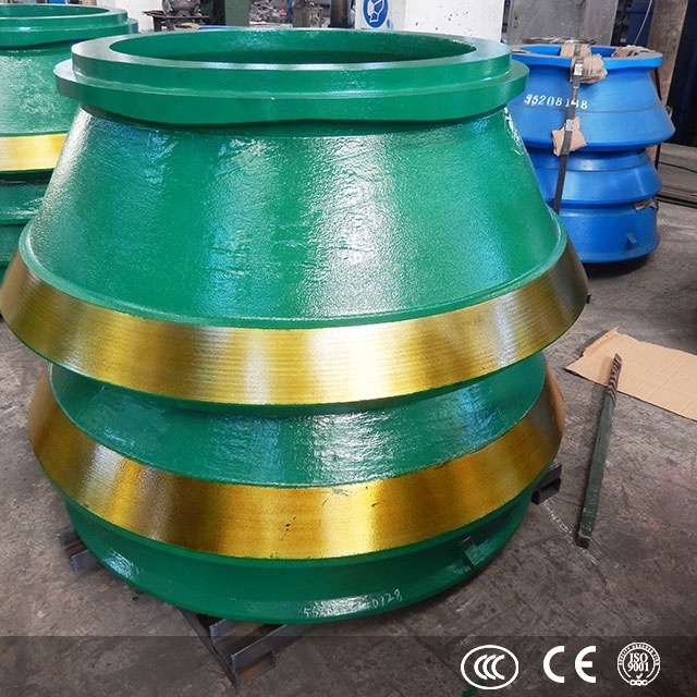 OEM quality  casting concave and mantle of stone cone crusher wear parts mn13 bowl liner manufacture