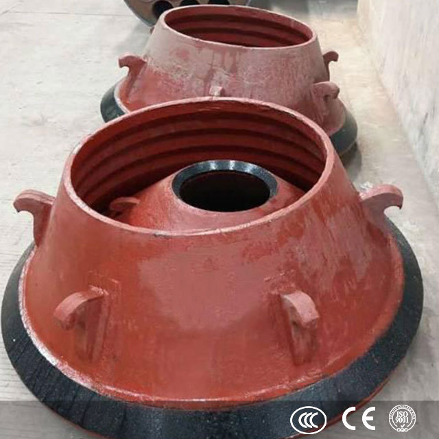 Cone crusher spare parts and wear parts concave mantle to suit symons cone crushers