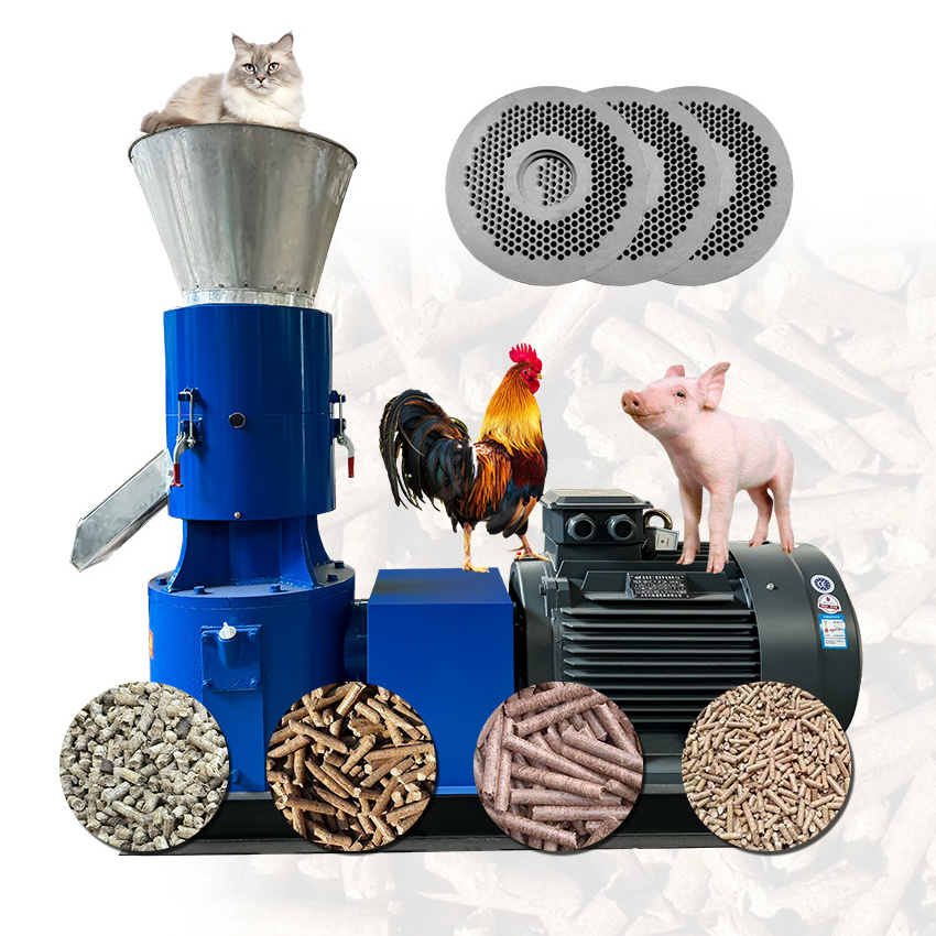 Mini pellet press corn cob grinding machine maize milling machine pet food making machine