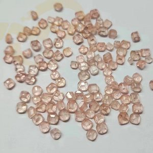 Sakura pink HPHT rough diamond lab grown pink color diamond for jewelry use