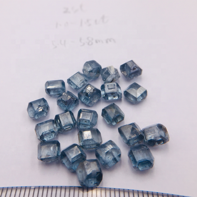 Fancy blue rough diamond HPHT lab grow blue diamond big size for polilshing fancy loose diamond