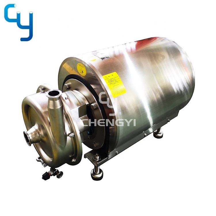 Stainless steel sanitary centrifugal pump for PW water 18.5kw with discharge valve