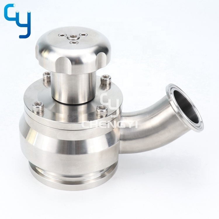 Stainless steel sanitary radial tank bottom diaphragm valve