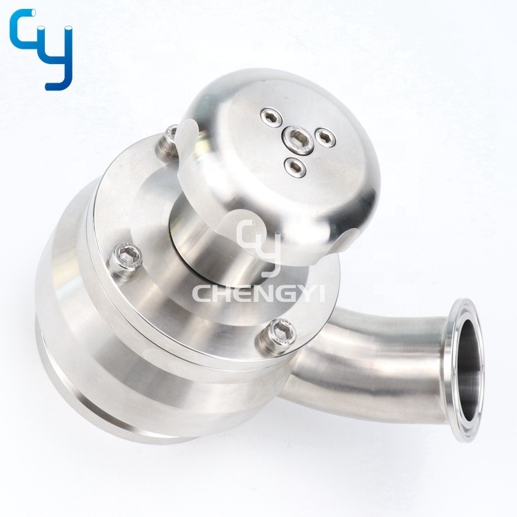 Stainless steel sanitary radial tank bottom diaphragm valve