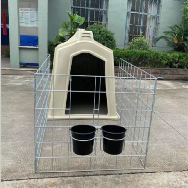 Hot Sale Animal rotational Farm Calf Hutch For Little Cows