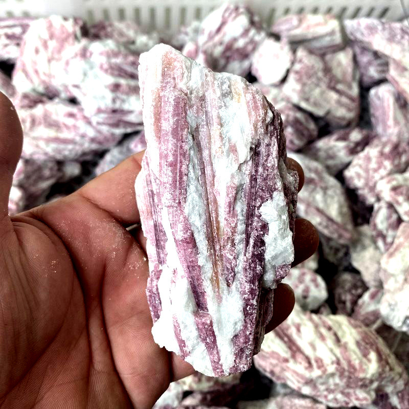 Wholesale high quality infrequent  purple  semi precious  palm stone