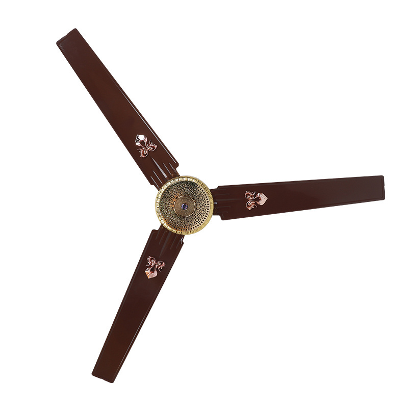 Popular New Design Ceiling Fan 56 inch energy saving  wall switch control three decorative metal blades High Speed Ceiling Fan