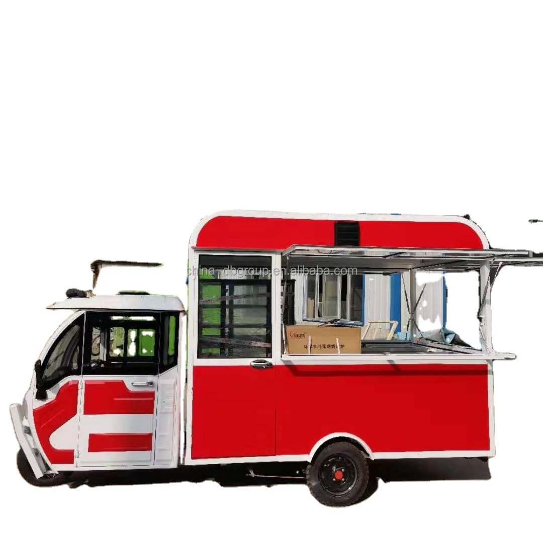 Customized Mobile Food Truck Bus Electric Food Cart with CE Certification Fast Street Kitchen