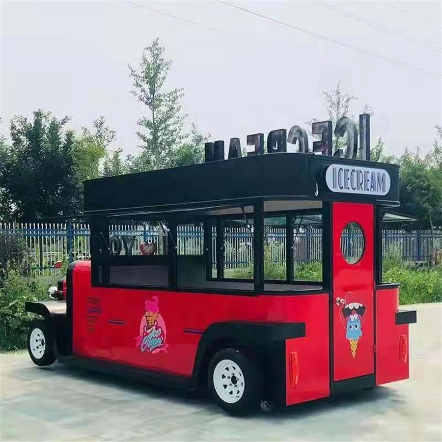 Multifunctional Food Truck Commercial Food Trailer Dealers Mobile Snack Dining Car Price  For Sale Europe