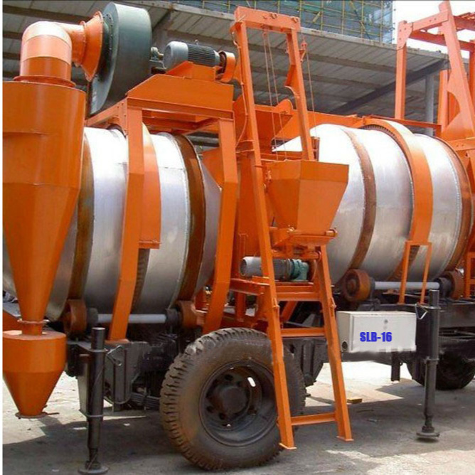 SLB8 Portable Asphalt Drum Mix Plant price for Small Road Project  8t/h