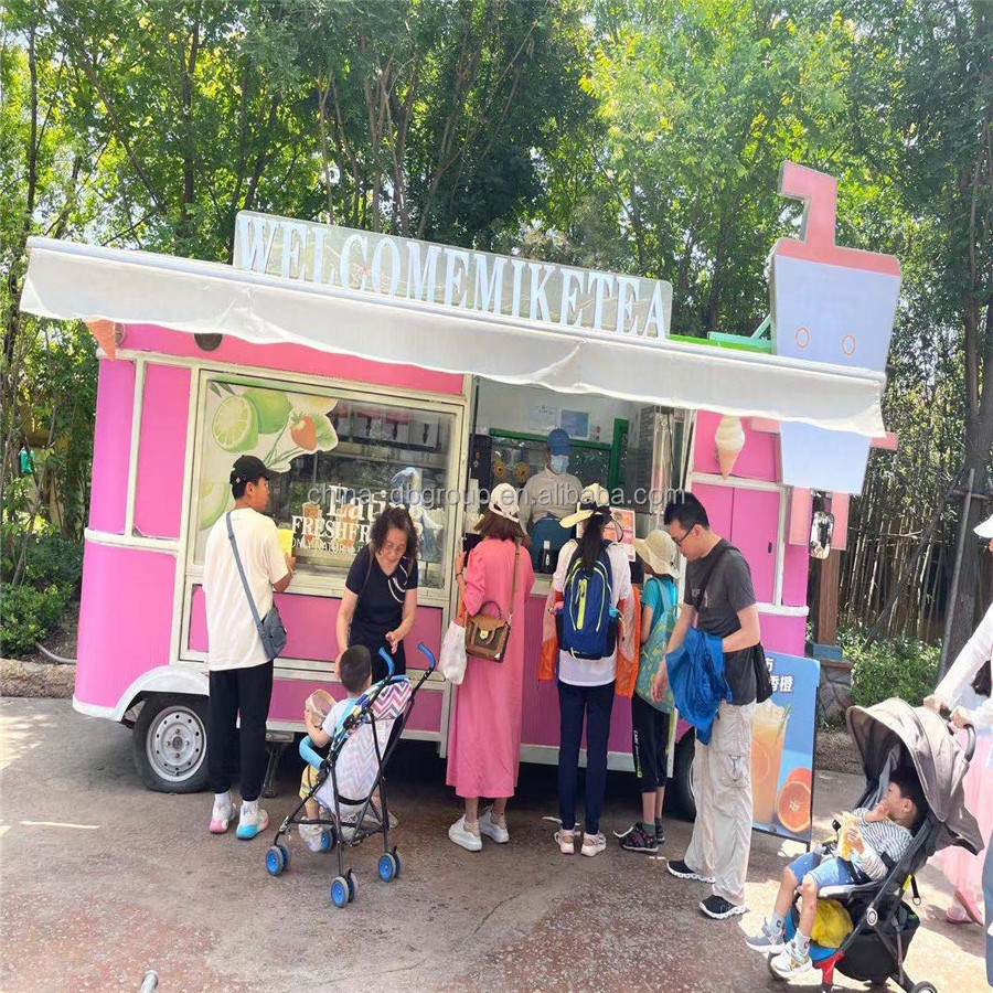 Fast Food truck Selling Electric Ice Cream Cart Bike Food Cart