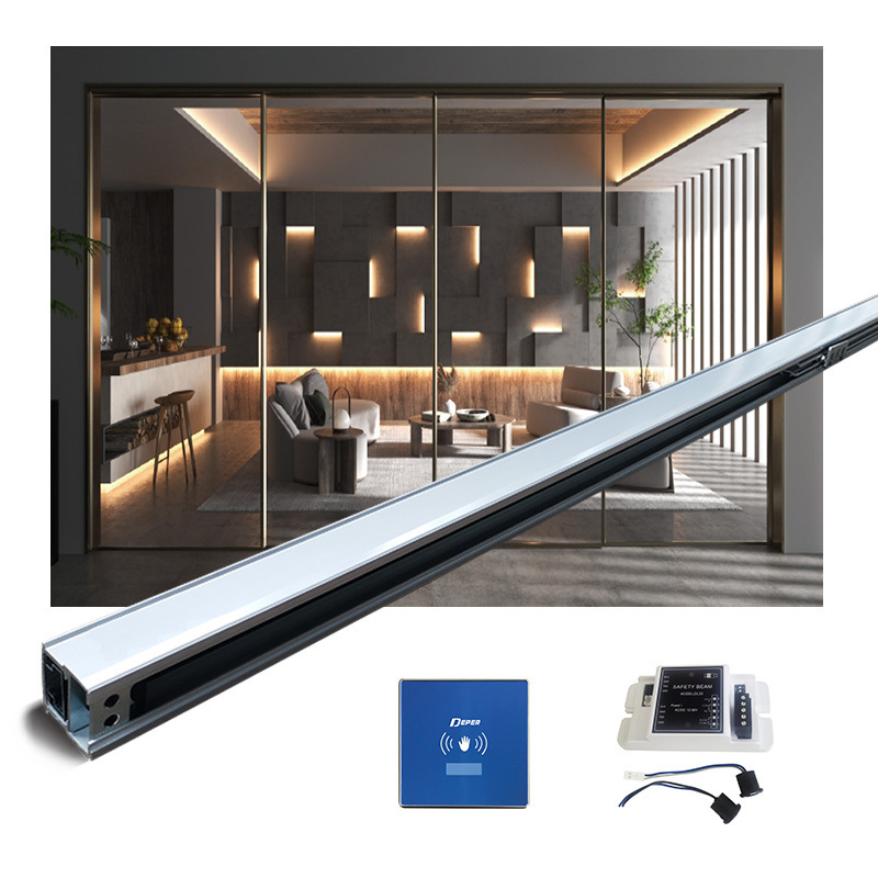 DEPER Original factory electric glass door magnetic automatic sliding door opener for Office Kitchen