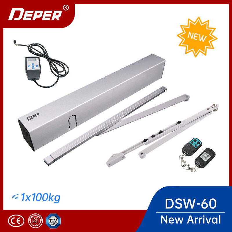 Hot Sale Automatic Indoor Swing Door Opener 90 Degrdd Door Operator Double Swing Gate Opener Inside Door Opener