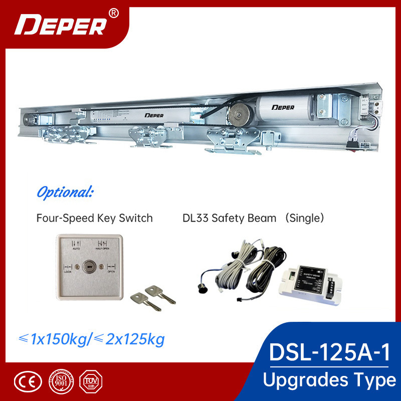 Deper 125A-1 Maximizing Opening Width Automatic Glass Sliding Door Operator With Sensor For Supermarket