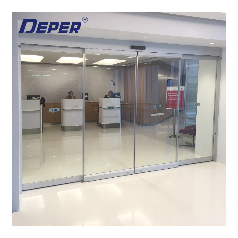 Deper 125A Brushless Motor 150kg Automatic Sliding Door System For Glass Door