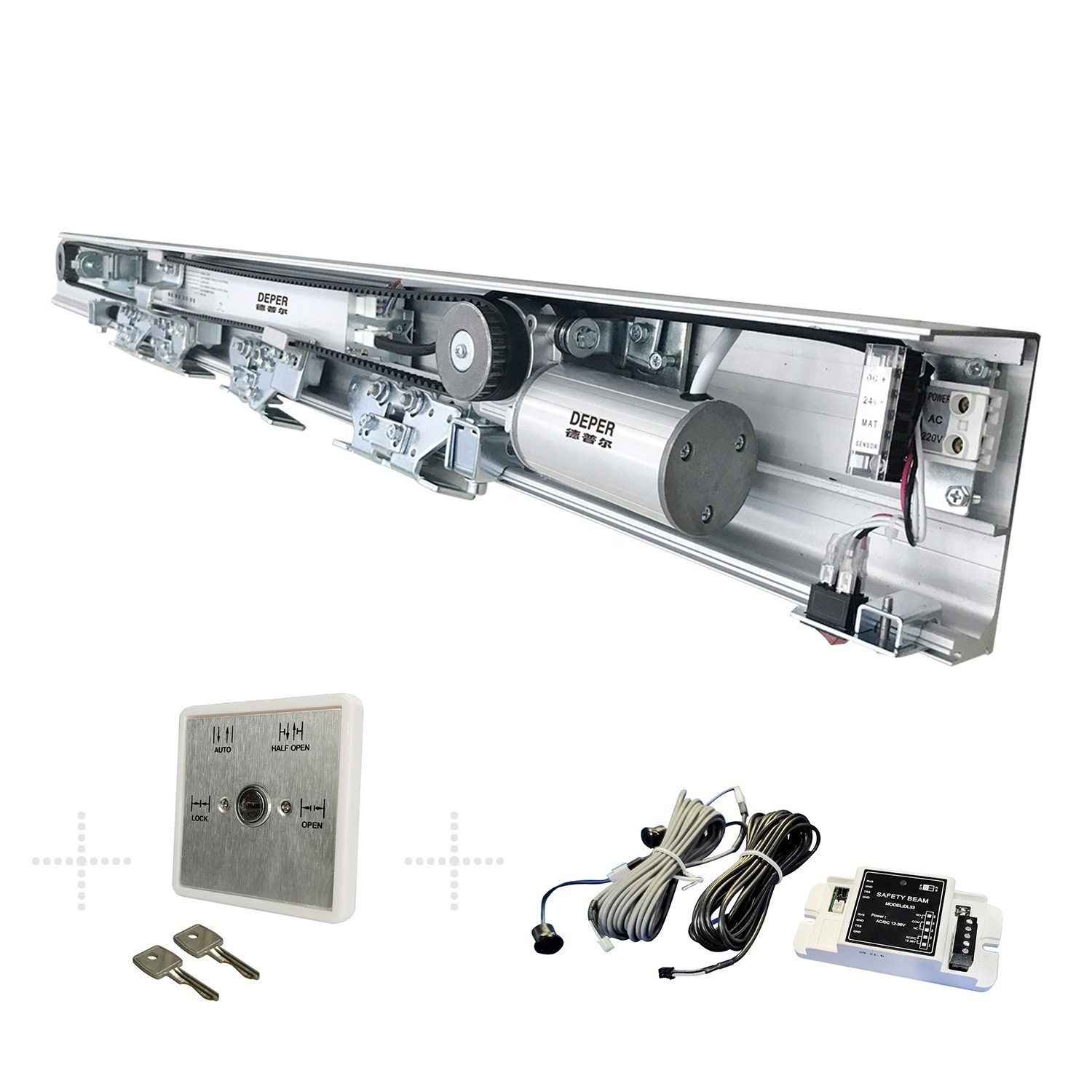 Deper security 150kg automatic glass door sliding automatic door operator/opener/system