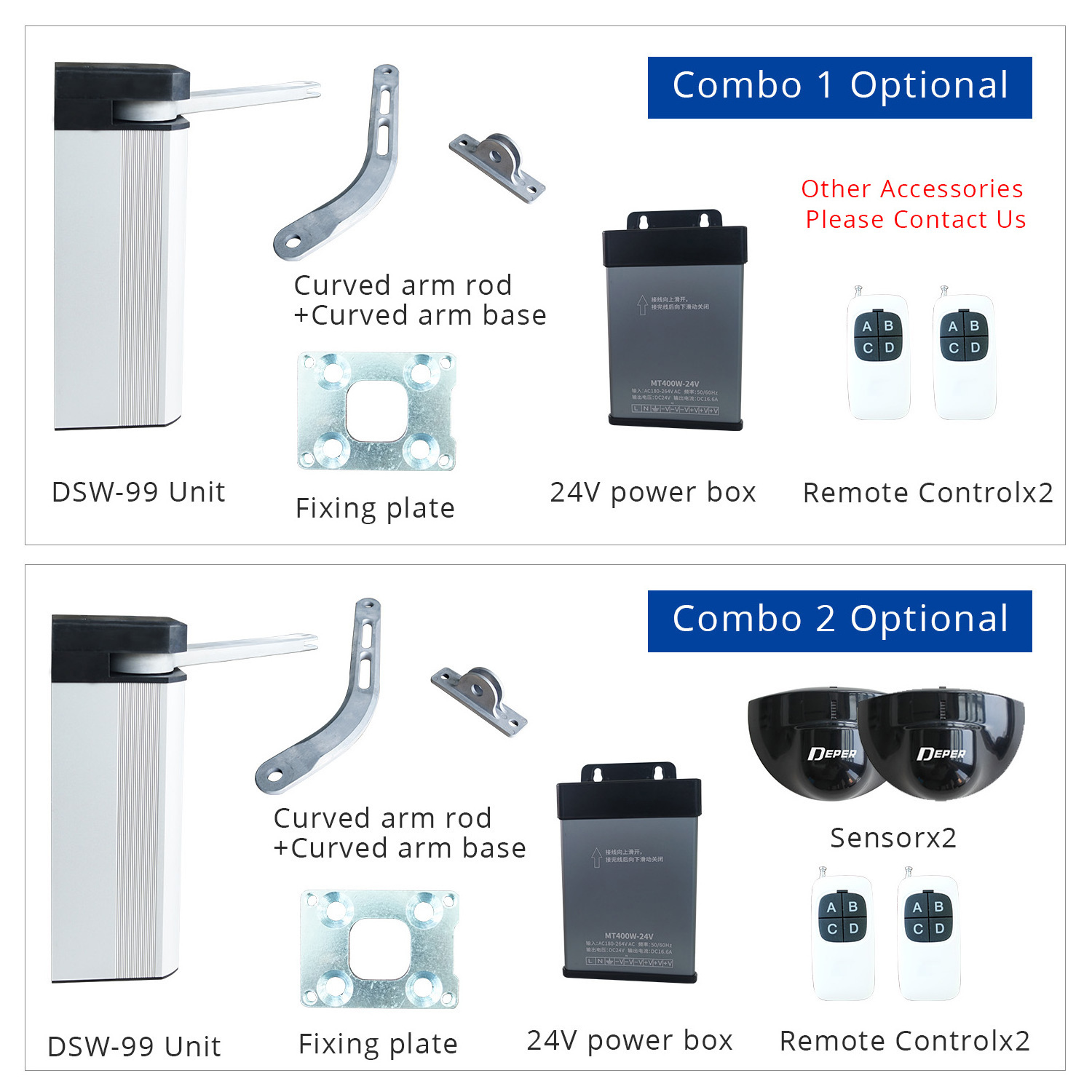 DSW-99 Side-Mounted Heavy Duty 400KG Electric Automatic Door Closer Gate Automatic Swing Door Opener