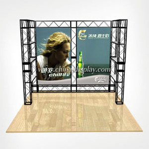 Outdoor Iron Trade Show Truss Booth, Square Lighting aluminum Truss