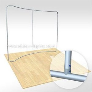 Aluminum tube 20ft curved tension fabric backdrop display used photo booth for sale