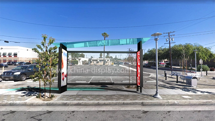 high quality used solar city  bus stop shelter