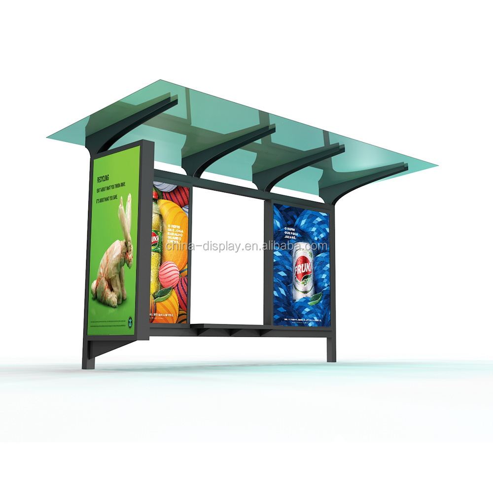 high quality used solar city  bus stop shelter