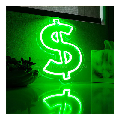 Shop decoration money neon sign wall decor hello beautiful acrylic led sign custom led signs for business