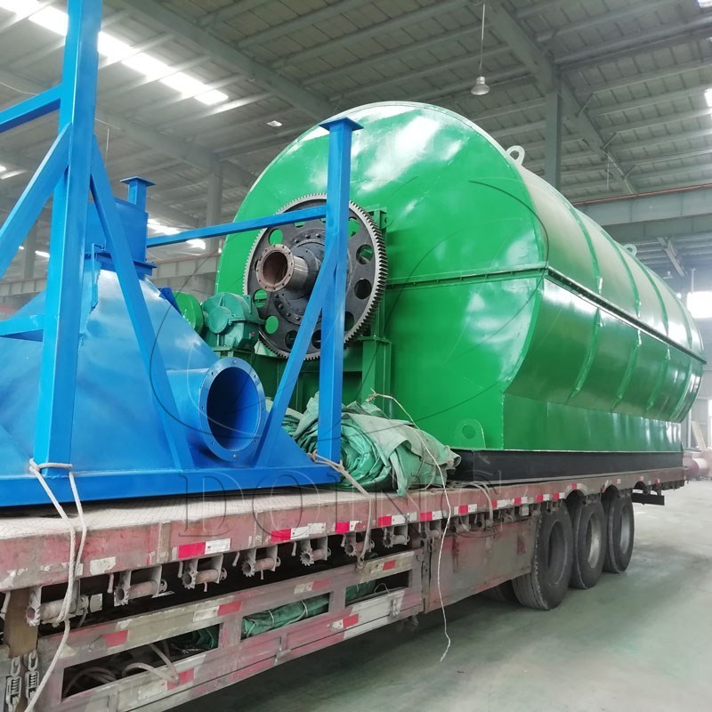 High efficiency pyrolysis oil waste tire plant tyre recycling pyrolysis plant in India