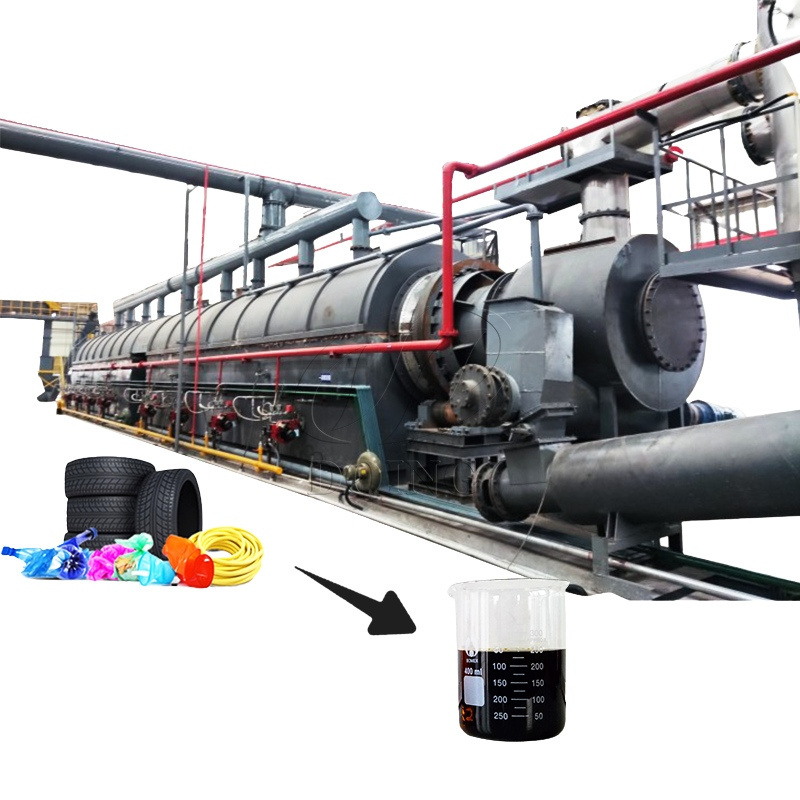 Cost Effective  and high Practicality 30-50tpd Waste tire to oil Continuous Pyrolysis machine Running for 60 Days