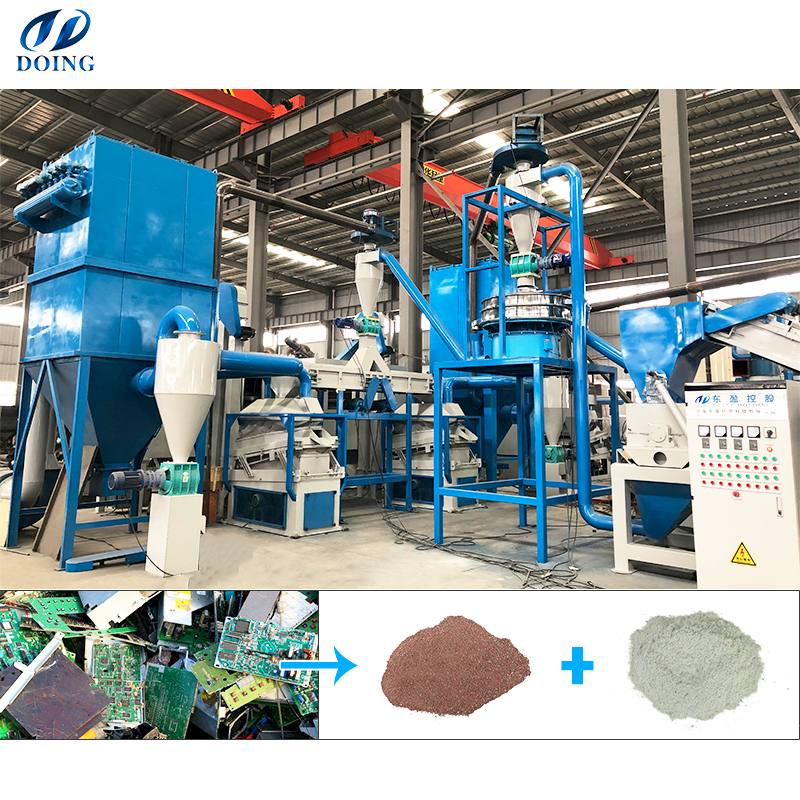 Waste Circuit Board Disposal And Recycling Machine Scrap PCB Board Recycling Plant Small E-waste Mother Board Recycling Machine