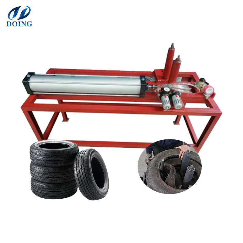 All sizes of used tyre doubling & unpacking plant/tyre cutting machine/tyre packing plant