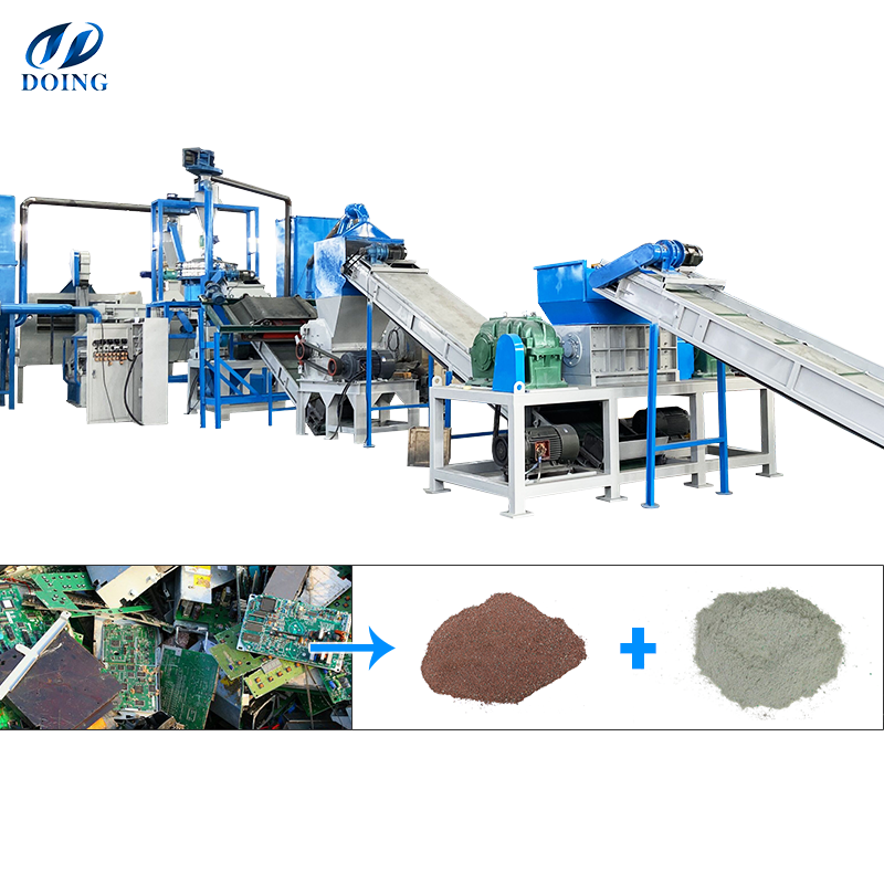 Manufacturer direct sale PCB scrap recycling machine e waste dismantling and separation machine with high separated rate