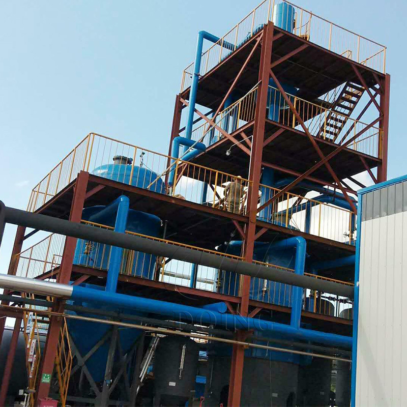 Used motor oil recycling to diesel machine or waste oil distillation plant