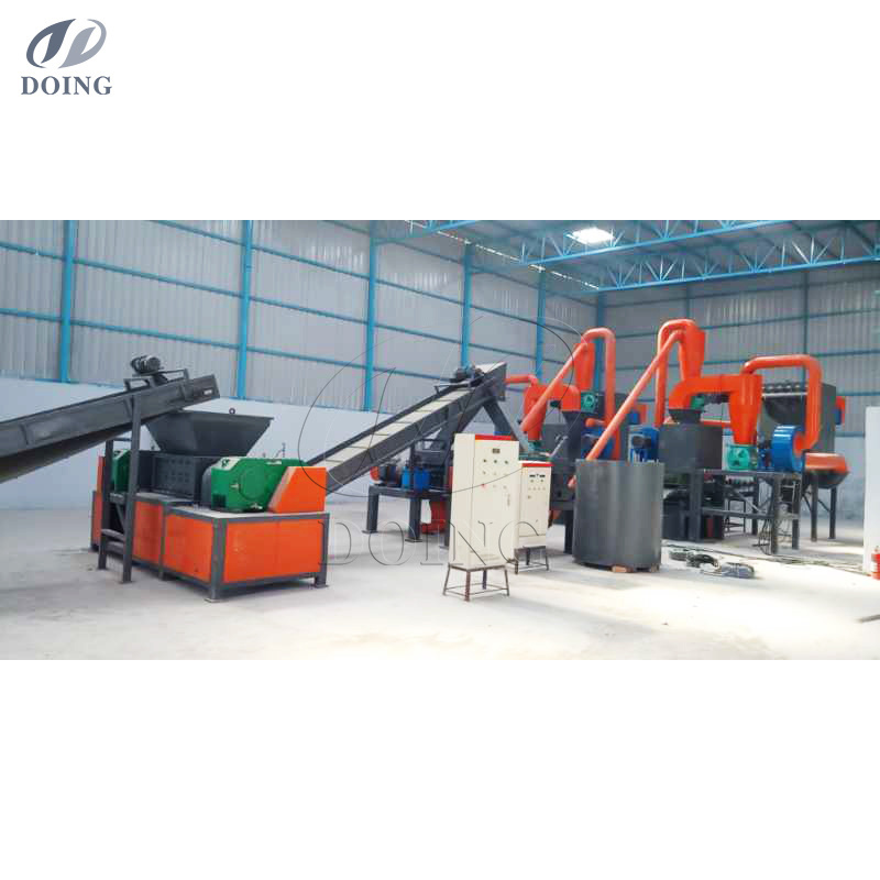 DOING Automation Radiator Recycling Machine For Copper And Aluminum Sorting Air Conditioner Radiator Recycling Production Line