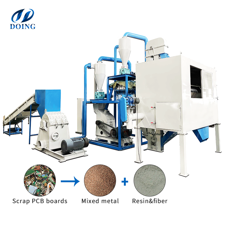 Waste Circuit Board Disposal And Recycling Machine Scrap PCB Board Recycling Plant Small E-waste Mother Board Recycling Machine