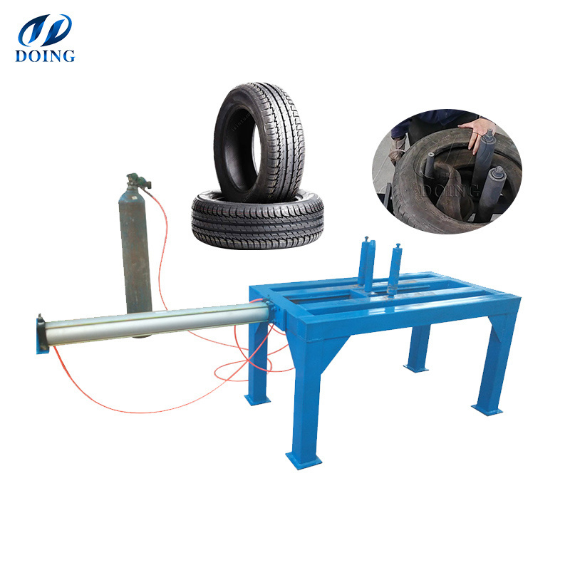 All sizes of used tyre doubling & unpacking plant/tyre cutting machine/tyre packing plant