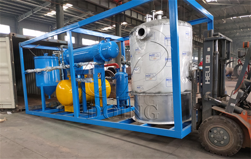 Newly catalyst design used engine oil to diesel generator distillation equipment Waste motor oil re refining machine