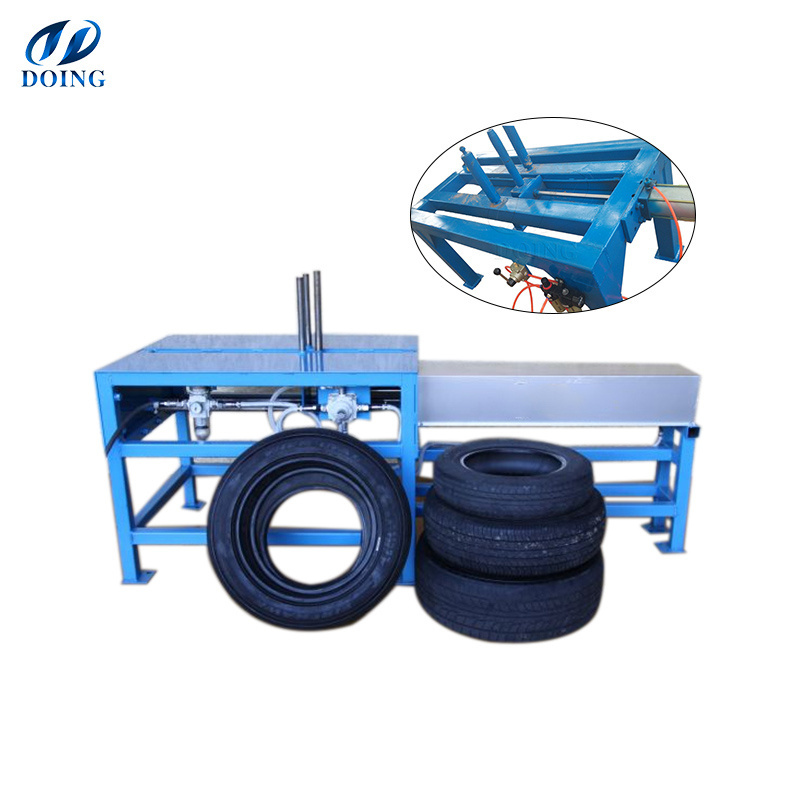 All sizes of used tyre doubling & unpacking plant/tyre cutting machine/tyre packing plant