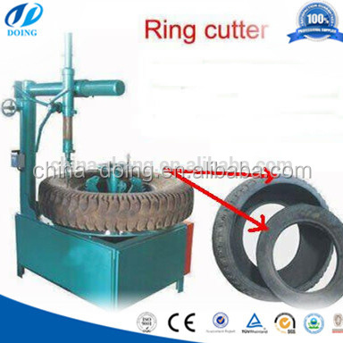 Used tire ring side wall cutting machine for pyrolysis tyre side wall cutting