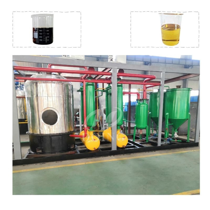 High recovery rate making light diesel fuel from crude oil and pyrolysis oil